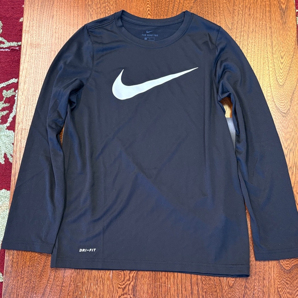 Nike Kids/Boys Long Sleeve Dri-Fit Tee Medium - Picture 3 of 7